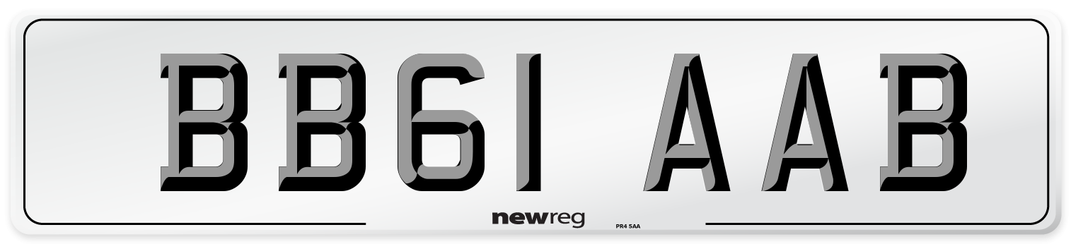 BB61 AAB Number Plate from New Reg